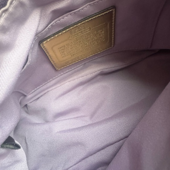 Purple coach purse - Picture 5 of 5